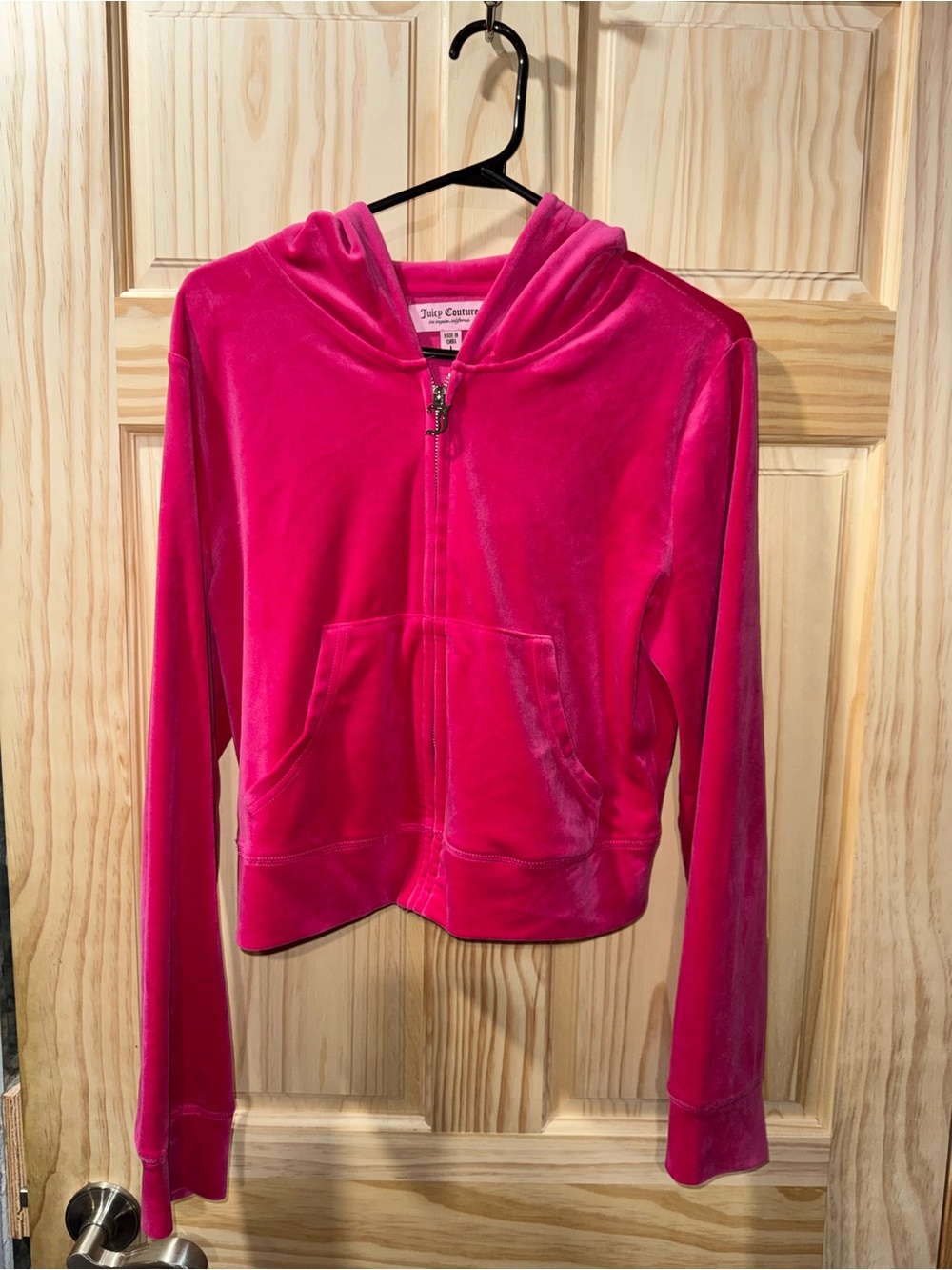 Juicy Couture Pink Velour Zip Hoodie